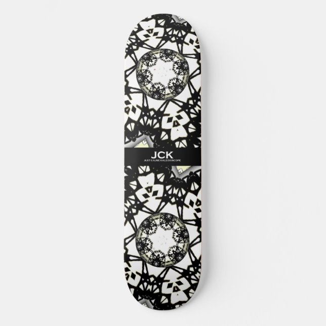 Band eins Kaleidoskop Art drei Skateboard (Vorderseite)