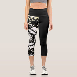 Band eins Kaleidoskop Art neun Capri Leggings