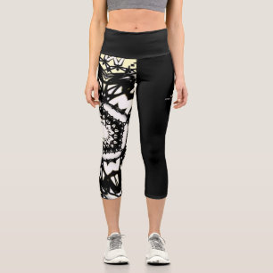 Band eins Kaleidoskop Art neun Capri Leggings