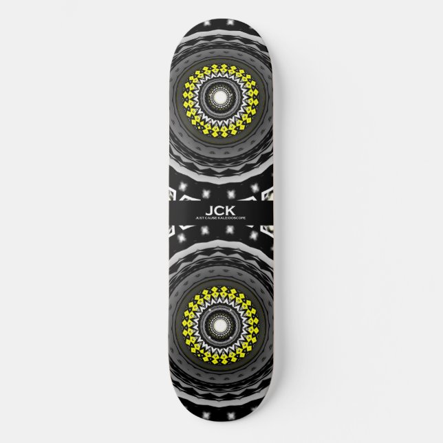 Band eins Kaleidoskop Art neun Skateboard (Vorderseite)