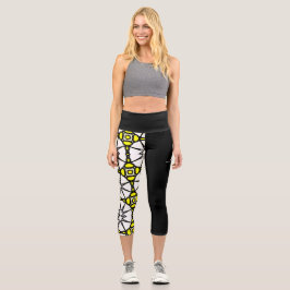 Band eins Kaleidoskop Art sechzehn Capri Leggings