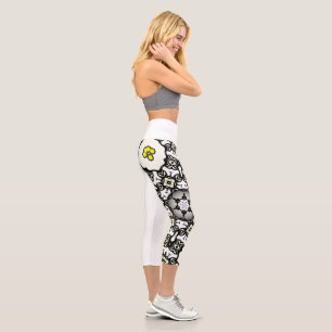 Band eins Kaleidoskop Art zwei Capri Leggings