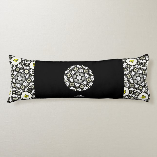 Band eins Kaleidoskop Art zwei Seitenschläferkissen (Vorderseite)