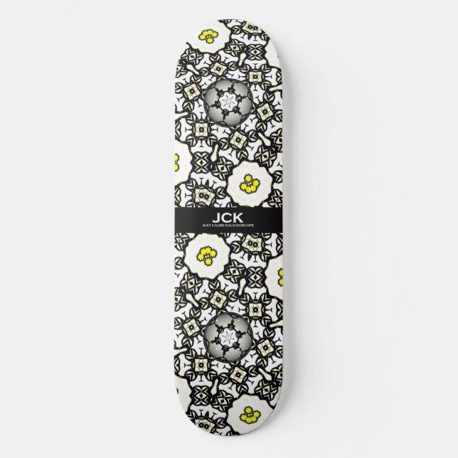 Band eins Kaleidoskop Art zwei Skateboard (Vorderseite)