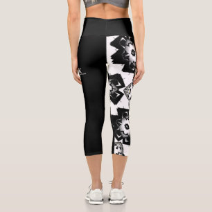 Band eins Kaleidoskop Art zwölf Capri Leggings