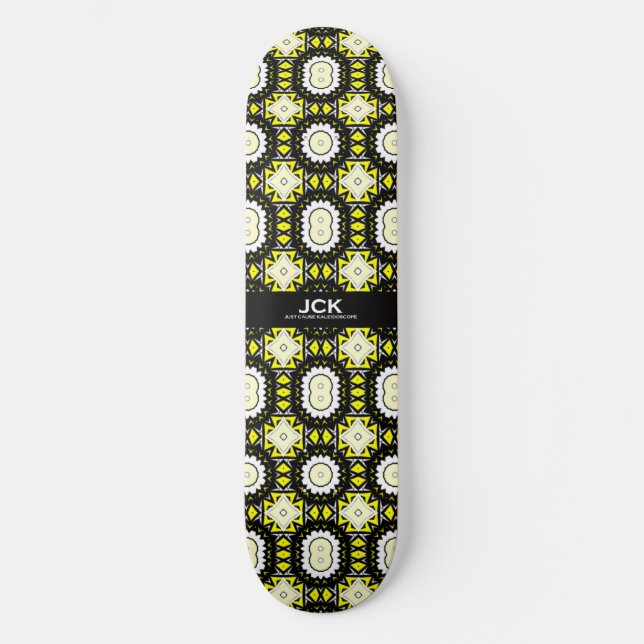 Band eins Kaleidoskop Art zwölf Skateboard (Vorderseite)