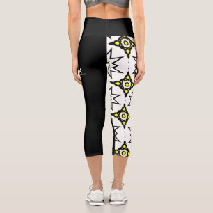 Band eins Kaleidoskop Kunst achtzehn Capri Leggings