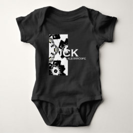 Band eins Kaleidoskop Kunst sieben Baby Strampler