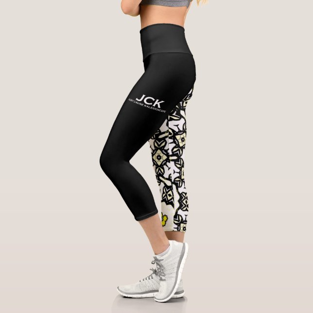 Band eins Kaleidoskop Kunst sieben Capri Leggings (Links)
