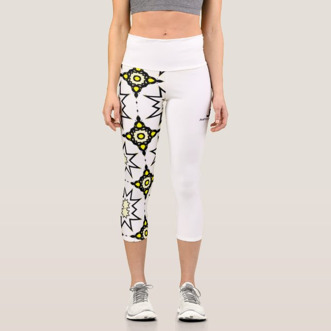Band eins Kaleidoskop Kunst siebzehn Capri Leggings (Vorderseite)