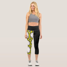 Band eins Kaleidoskop Kunst vierzehn Capri Leggings