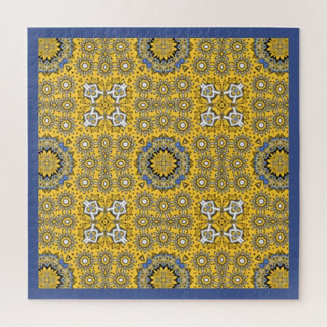 Band elf Kaleidoskop Art 5 Puzzle (Vertikal)