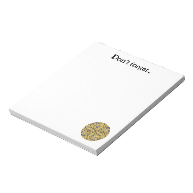 Band elf Kaleidoskop Art One Notizblock (Rotiert)