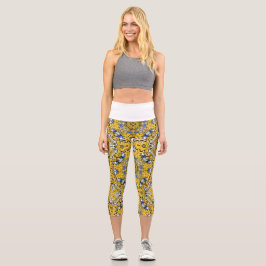 Band elf Kaleidoskop Art sechs Capri Leggings