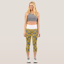 Band elf Kaleidoskop Art sechzehn Capri Leggings