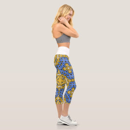 Band elf Kaleidoskop Art Zwölf Capri Leggings