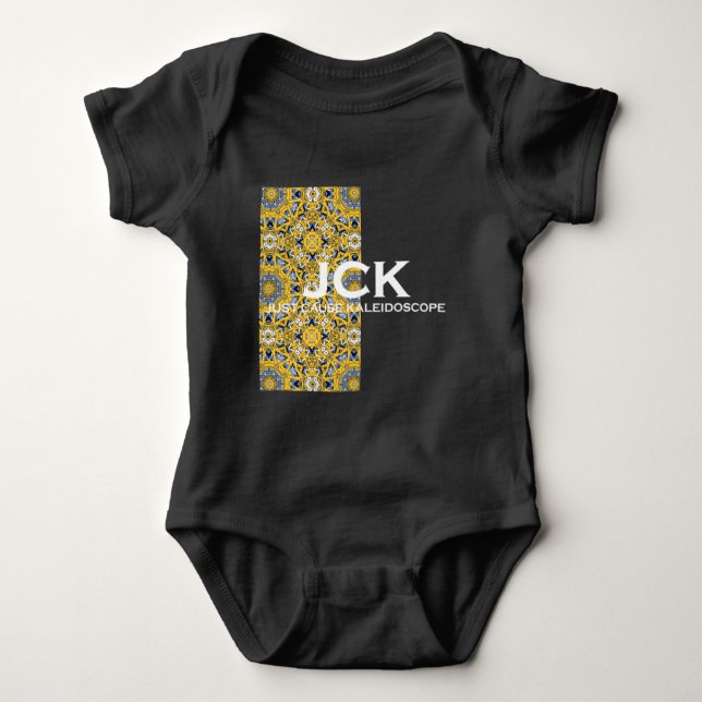 Band elf Kaleidoskop-Kunst fünfzehn Baby Strampler (Vorderseite)