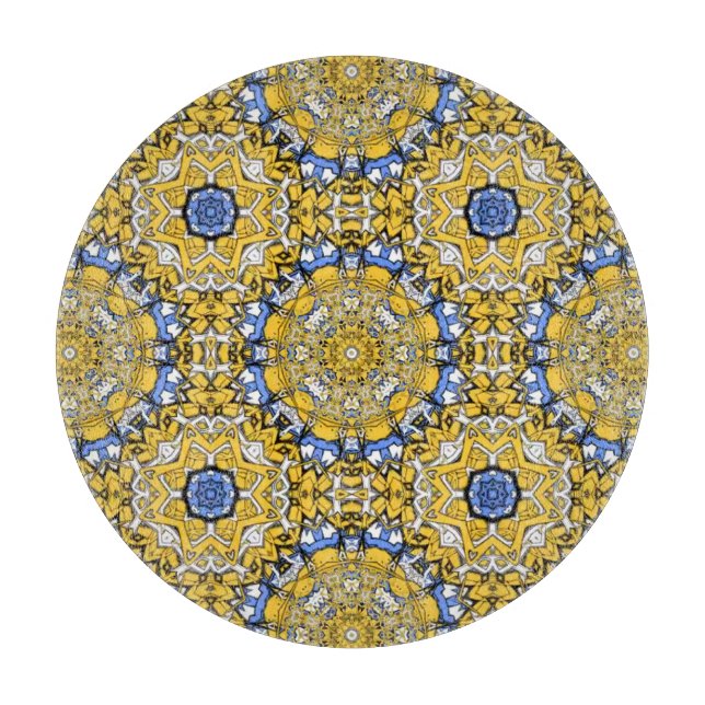 Band elf Kaleidoskop Kunst sieben Schneidebrett (Vorderseite)