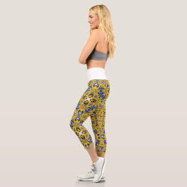 Band elf Kaleidoskop-Kunst siebzehn Capri Leggings