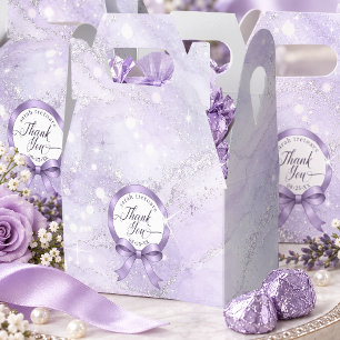 Band-Etikett-Wasserfarbe Sweet 16 Hellviolett ID13 Geschenkschachtel