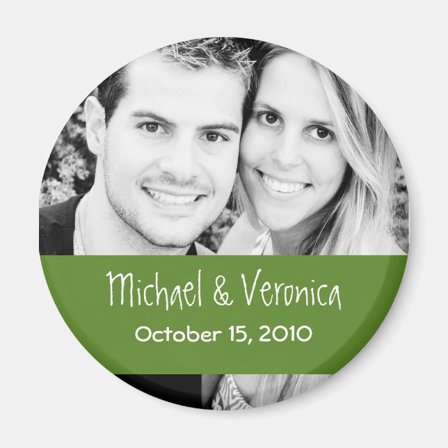 Band-Foto Speichern Sie das Datumsfenster Magnet (Vorne)