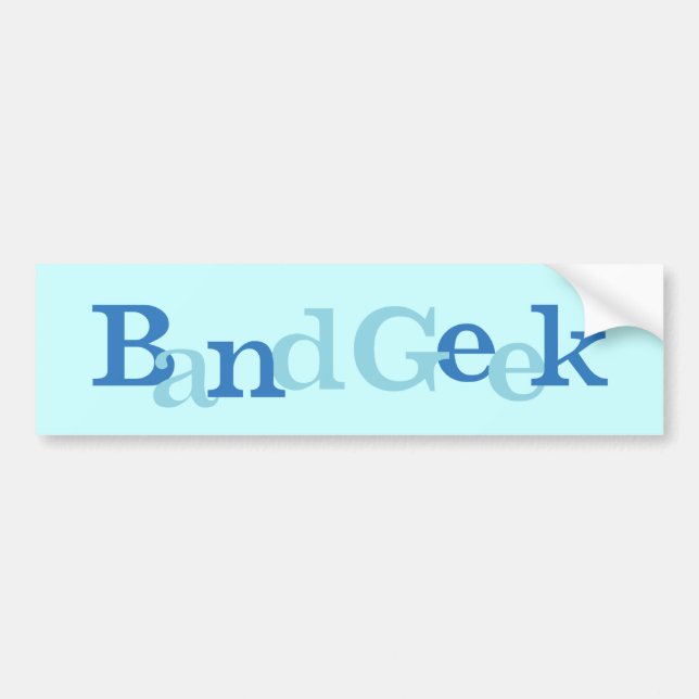 Band Geek Autoaufkleber (Vorne)