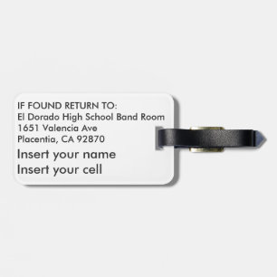 Band-Hawaii-Reise-Gepäckanhänger EL Dorado Gepäckanhänger