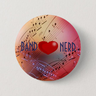 Band *heart* Nerd-Knopf Button