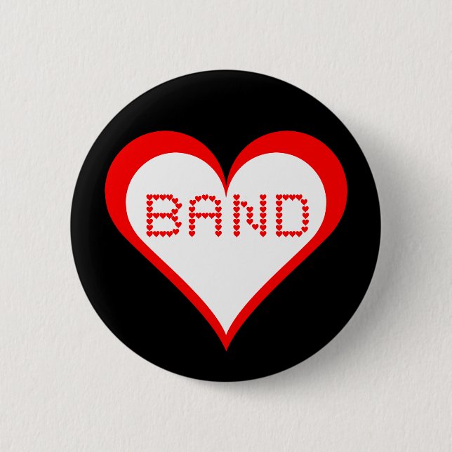 Band Hearts Button (Vorderseite)