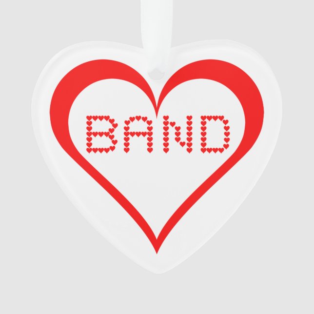 Band Hearts Ornament (Vorderseite)