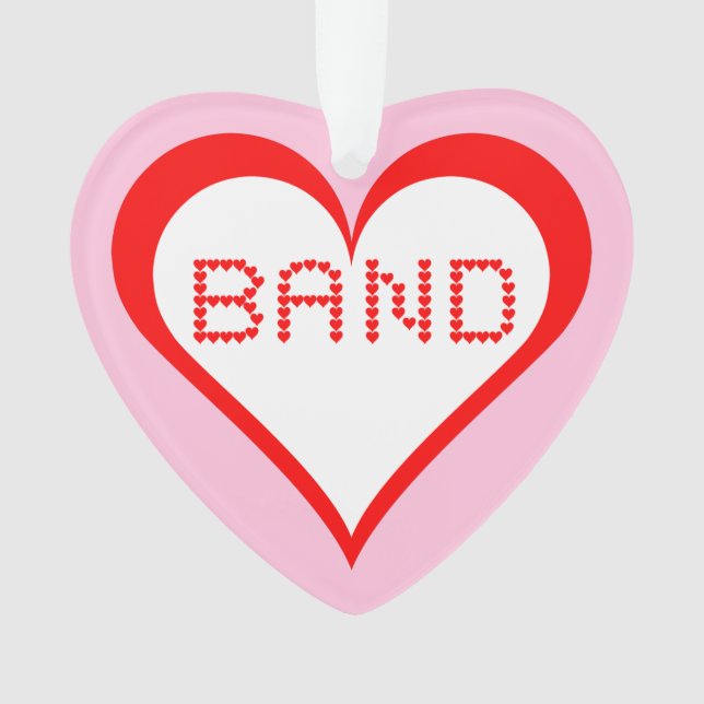 Band Hearts Ornament (Vorderseite)