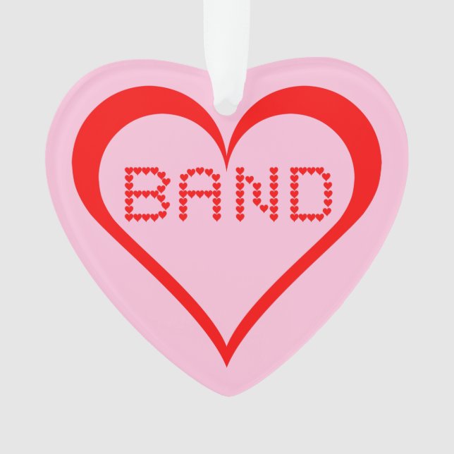 Band Hearts Ornament (Vorderseite)
