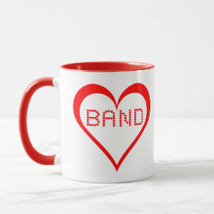 Band Hearts Tasse