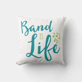 Band ist Lebensmusiker Geschenk Marching Band Geek Kissen