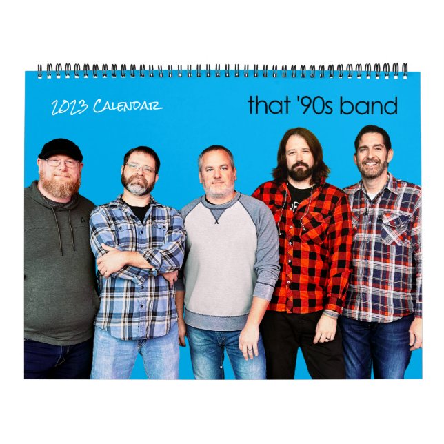 Band-Kalender 2023 der 90er Kalender (Titelbild)