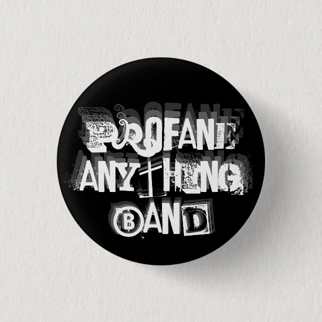 Band-Knopf Button (Vorderseite)