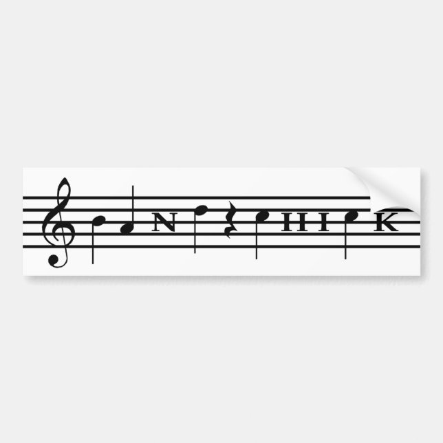 Band-Küken Autoaufkleber (Vorne)
