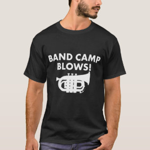 Band-Lager brennt lustigen Tuba-Musik-T - Shirt