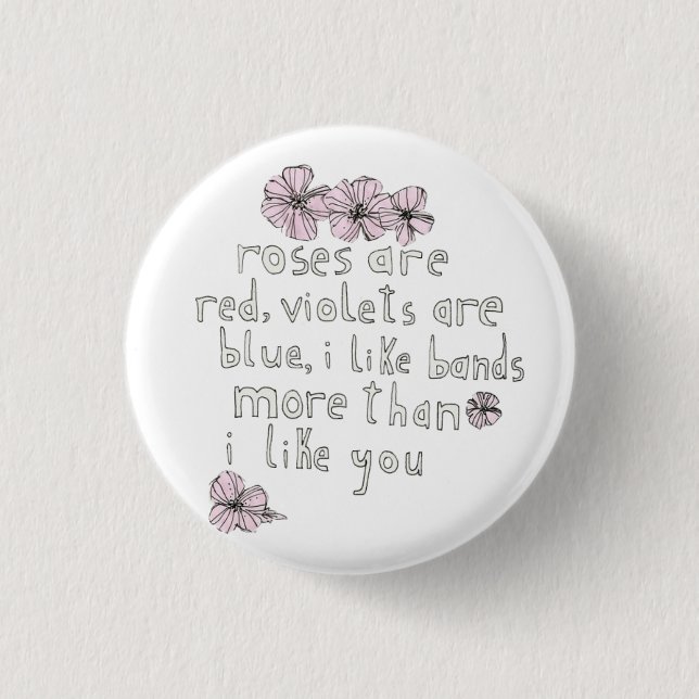 Band-Liebe-Knopf Button (Vorderseite)