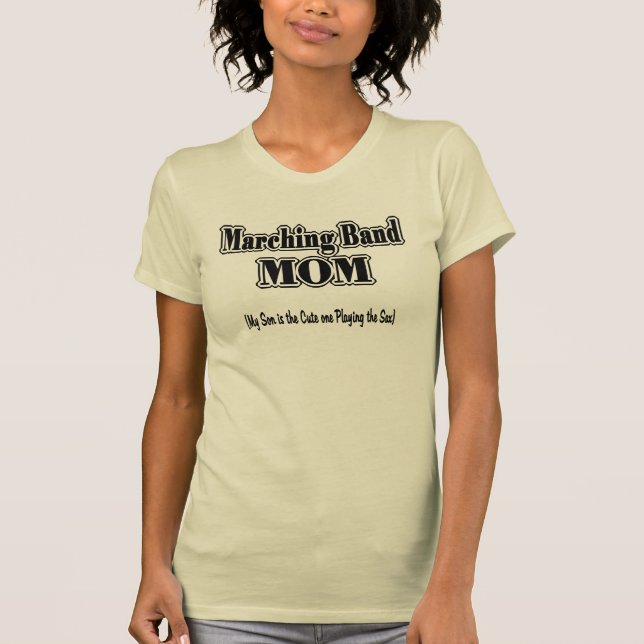 Band Mama Son Plays Sax T-Shirt (Vorderseite)