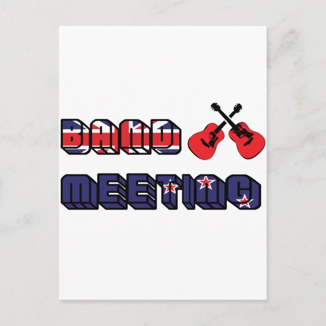 Band Meeting Murray Postkarte (Vorderseite)