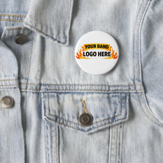 🎵 Band Merch Button | Benutzerdefiniertes Bandlog