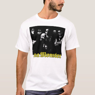 Band mit dem Logo "Skull and Sea Monster" (Weißes  T-Shirt