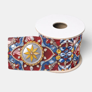 Band mit kolumbianischen Farben Ripsband