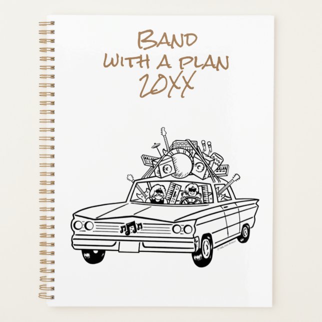 Band mit Plan 20XX Planer (Vorderseite)