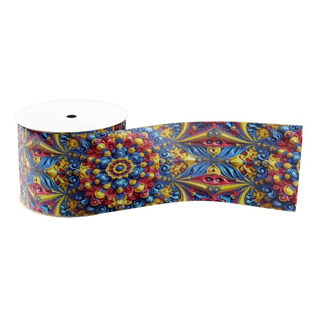 Band mit rumänischen Farben Ripsband (Spule)