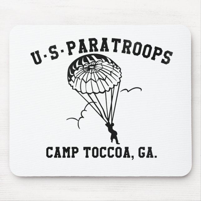 Band of Brothers Currahee US Paratrooper Toccoa Mousepad (Vorne)