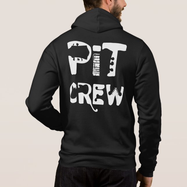 Band Pit Crew Musikalischer Text Hoodie (Rückseite)