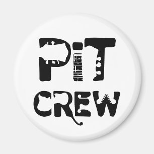 Band Pit Crew Musikalischer Text Magnet