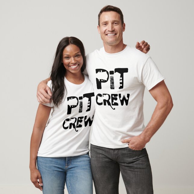 Band Pit Crew Musikalischer Text T-Shirt (Unisex)